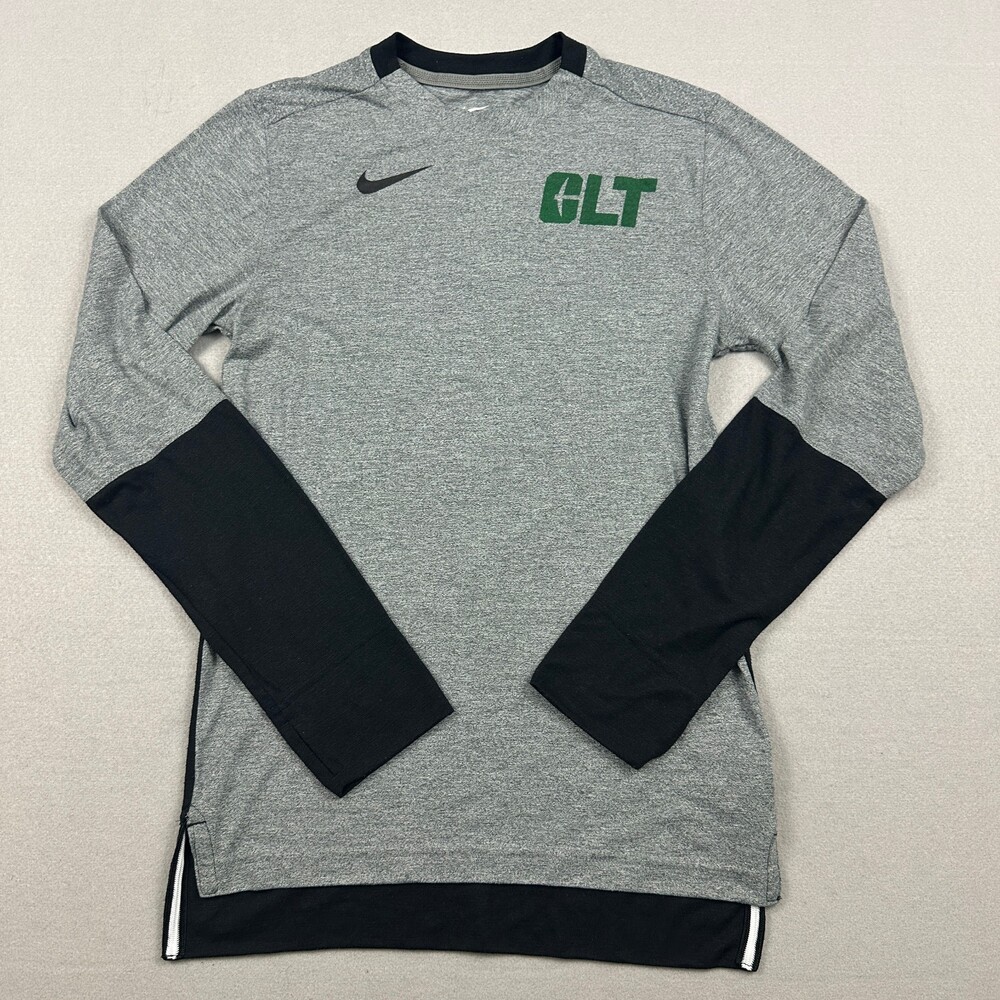 Charlotte 49ers Shirt Men Small Gray Black Nike Long Sleeve Dri Fit Training S